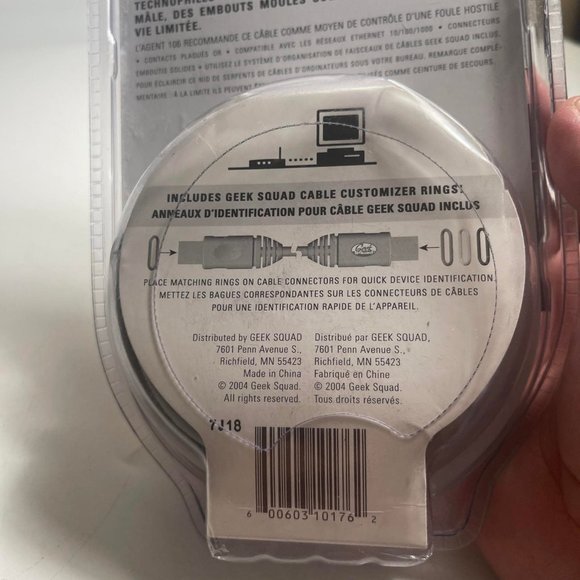 Geek Squad CAT-6 RJ-45 LAN Connectors Ethernet Network Cord Cable - Picture 2 of 6